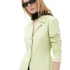 Best GANNI Hemd-Blazer Aus Stretch- Anzugstoff Lily Green