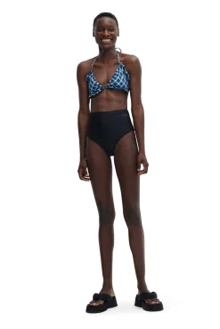 Sale GANNI High-Rise-Bikiniunterteil Black