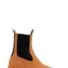 Shop GANNI Hohe City-Stiefel Aus Rubber Vibrant Orange