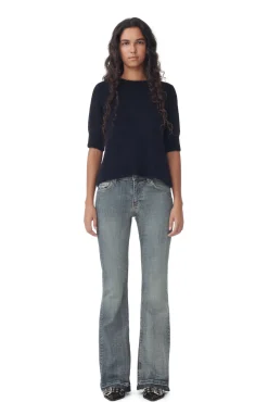 Flash Sale GANNI Iry-Jeans Mit Gefarbten Saumen Tint Wash