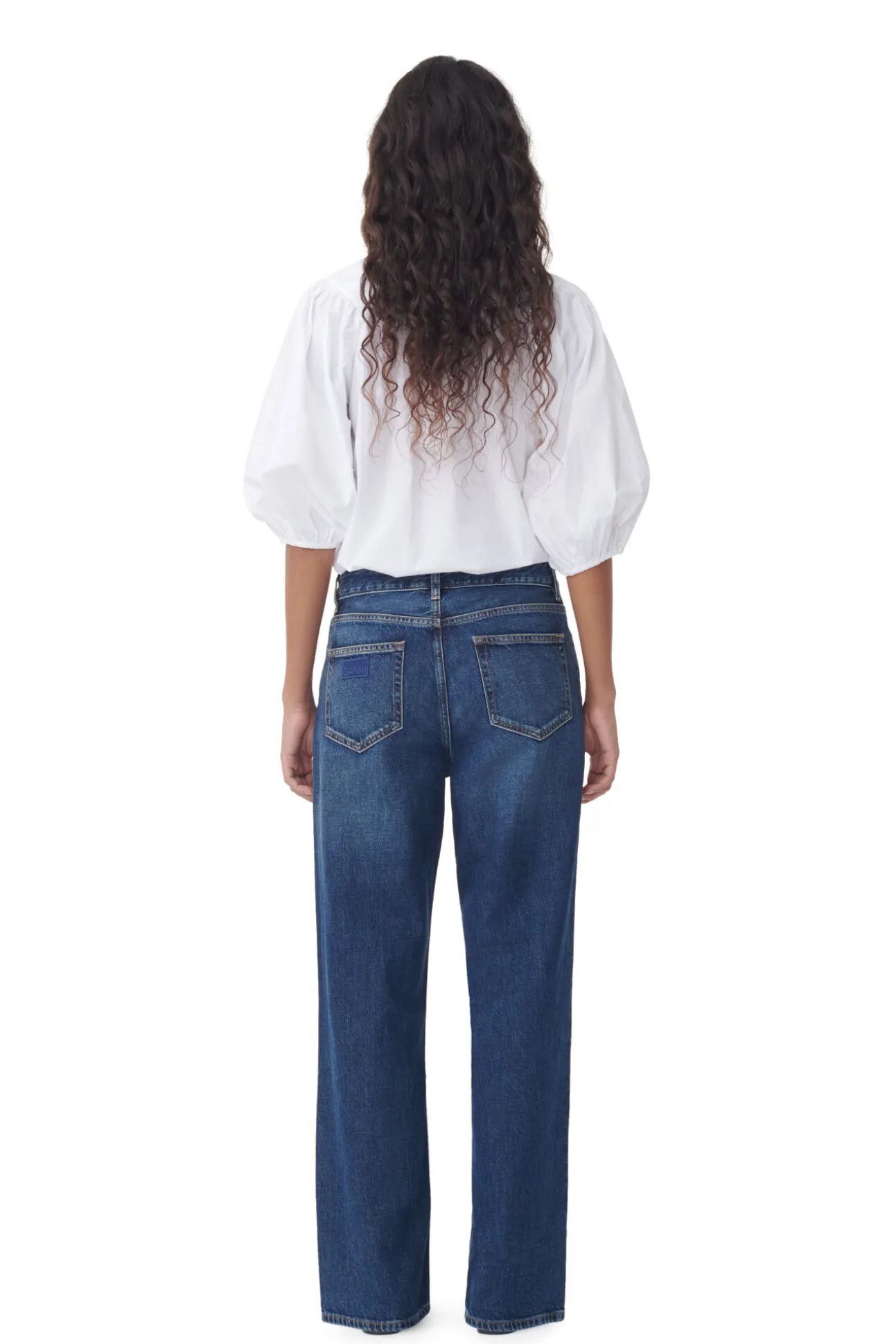 Best GANNI Izey-Jeans Dark Blue Vintage