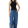 Best GANNI „Izey“-Re-Cut-Jeans Mid Blue Stone