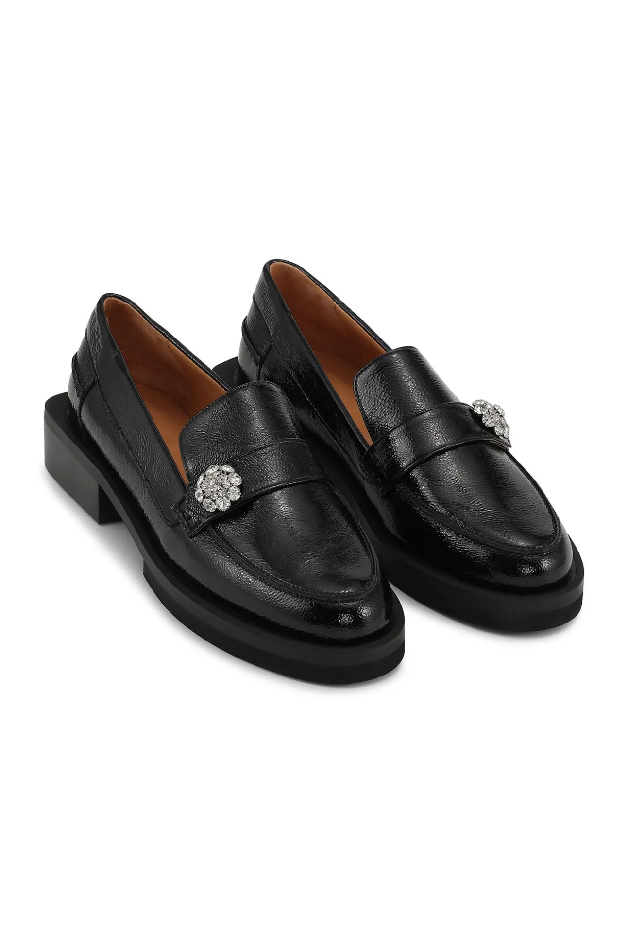 Best GANNI Jewel-Mokassins Black