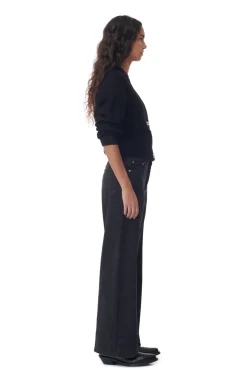 Clearance GANNI Jozey Jeans Washed Black/Black