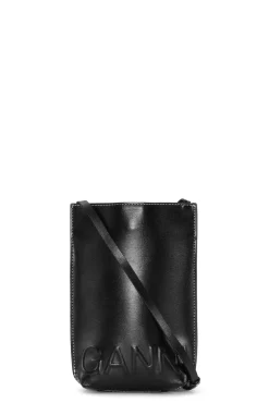 Discount GANNI Kleine Banner-Umhangetasche Black