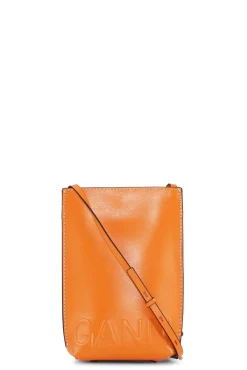 Cheap GANNI Kleine Banner-Umhangetasche Vibrant Orange
