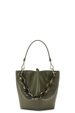 Sale GANNI Kleine Diamond-Bucket-Bag Kalamata