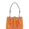 Clearance GANNI Kleine Diamond-Bucket-Bag Vibrant Orange