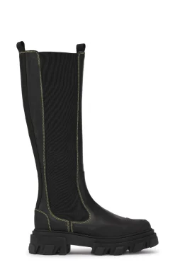 Best GANNI Kniehohe Chelsea Boots Black
