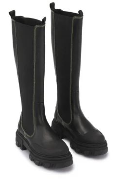 Best GANNI Kniehohe Chelsea Boots Black
