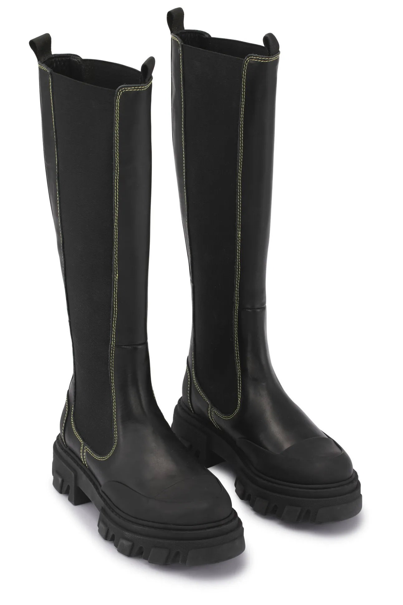 Best GANNI Kniehohe Chelsea Boots Black