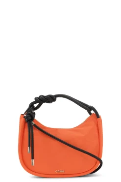 Sale GANNI Knot-Baguette-Tasche Orangeade