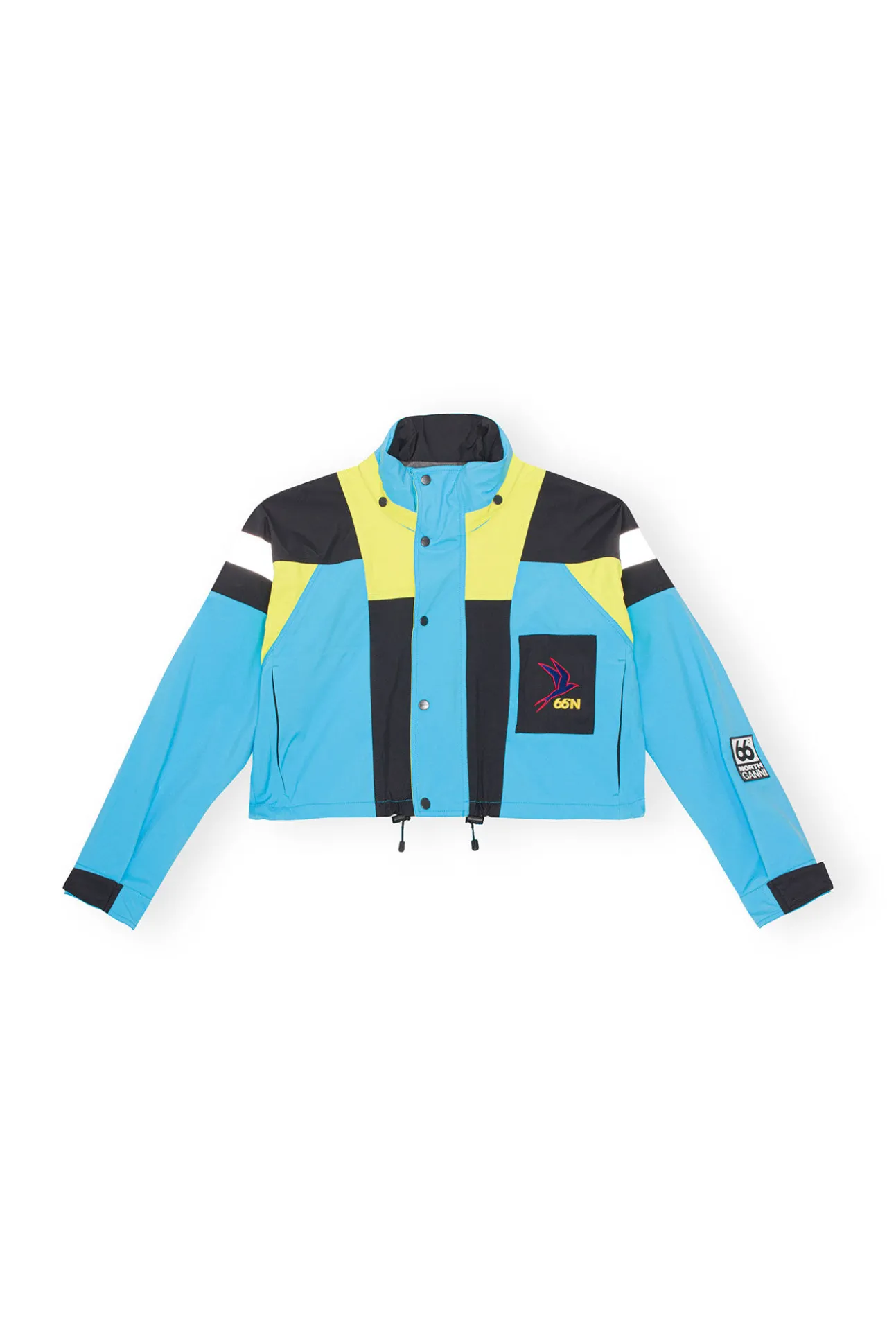 Fashion GANNI Kria Neoshell Cropped Jacke Lagoon