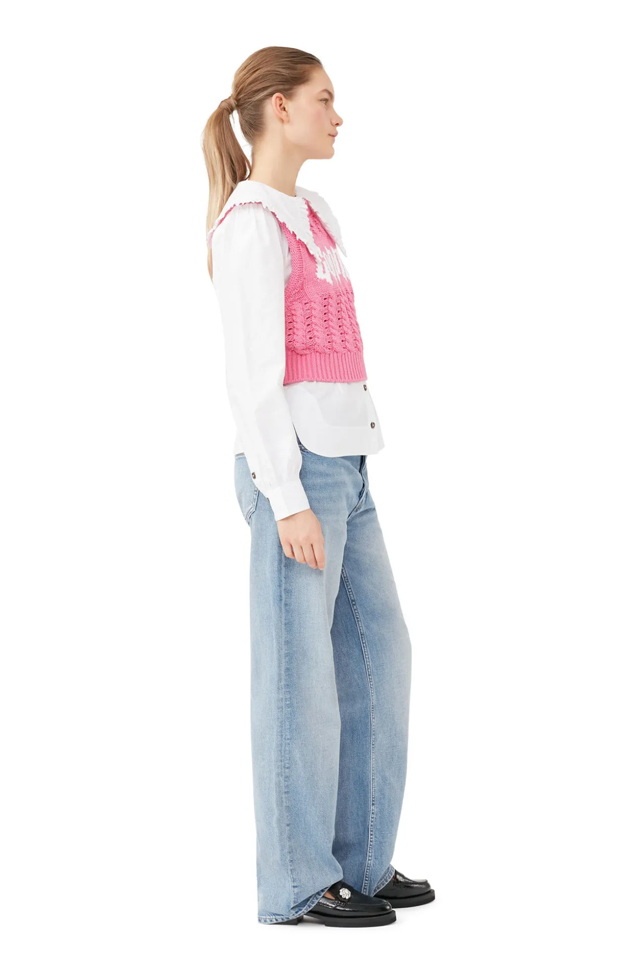 Cheap GANNI Kurze Rope-Weste Bonbon