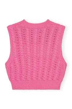 Cheap GANNI Kurze Rope-Weste Bonbon