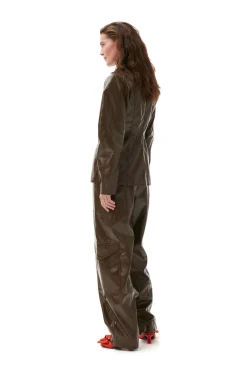 Best Sale GANNI Lackhose Teak