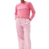 Sale GANNI Langarm-T-Shirt Shocking Pink