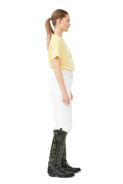 Cheap GANNI Lassiges Banana-T-Shirt Lemon Drop