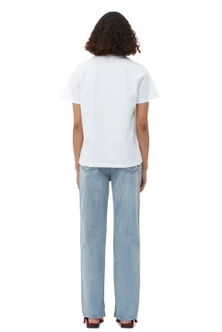 Store GANNI Lassiges Future-T-Shirt Bright White