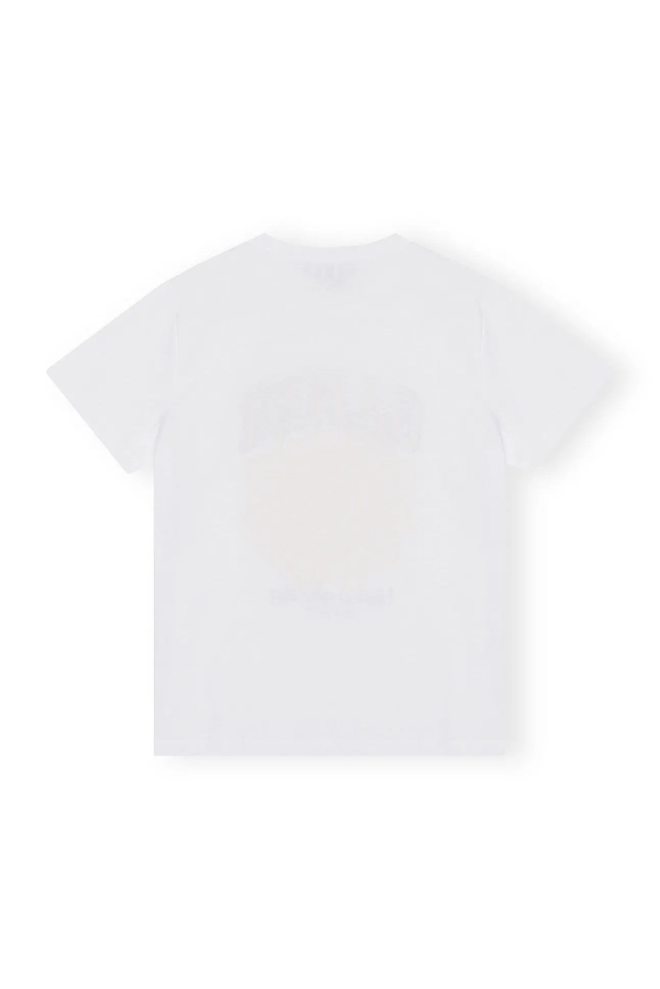 Hot GANNI Lassiges Gelbes Blumen-T-Shirt Bright White