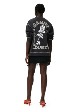 Flash Sale GANNI Lassiges Isoli-Sweatshirt Phantom