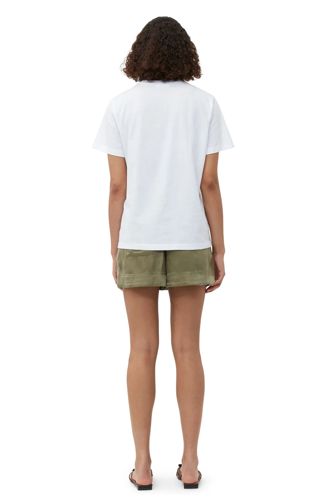 Discount GANNI Lassiges Multi-Blumen-T-Shirt Bright White