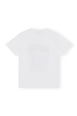 Discount GANNI Lassiges Multi-Blumen-T-Shirt Bright White