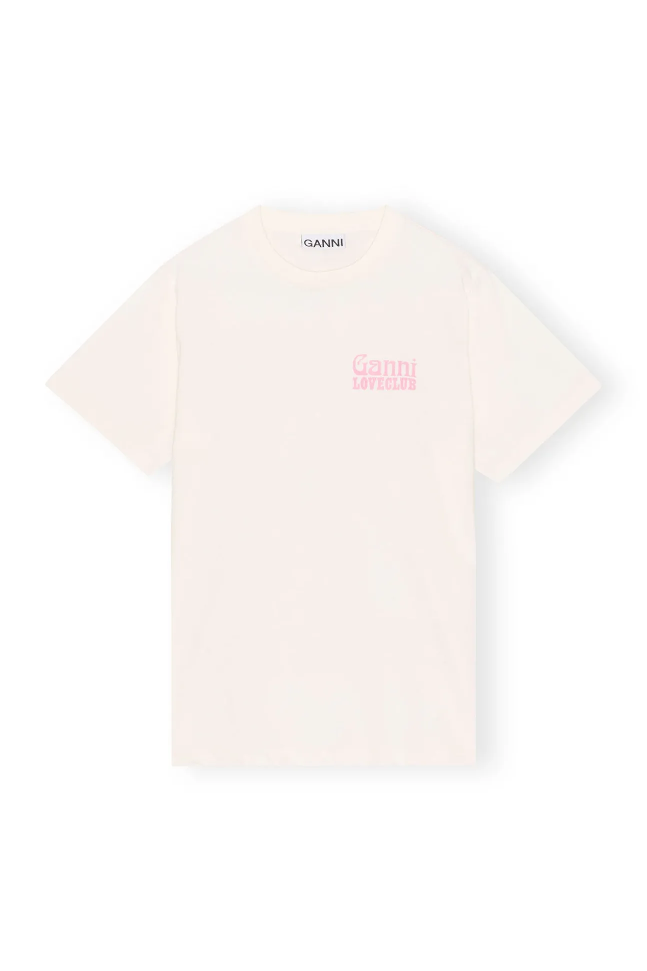 Clearance GANNI Lassiges Nightclub-T-Shirt Egret