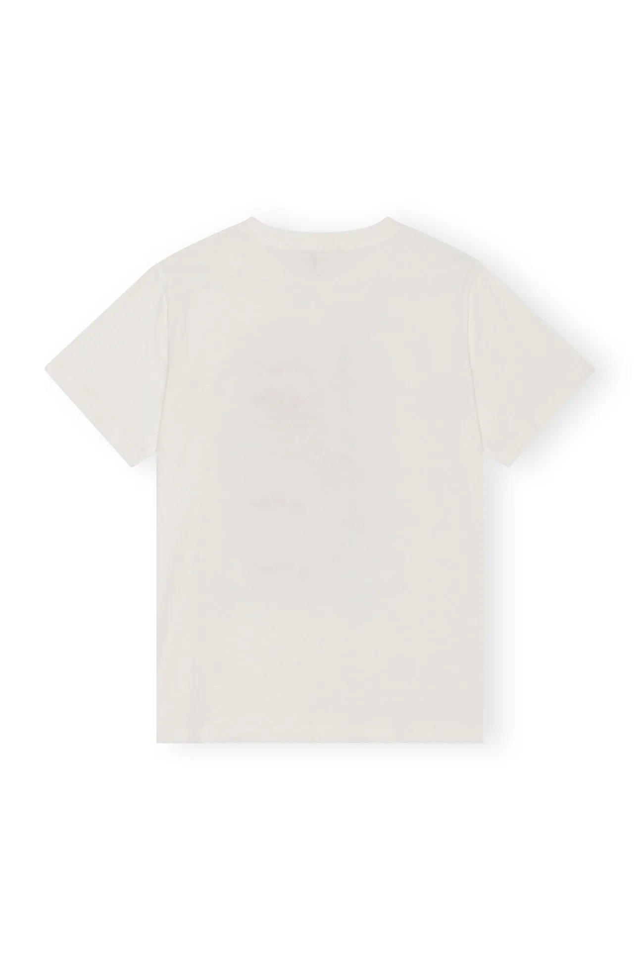 Hot GANNI Lassiges Plum-T-Shirt Egret