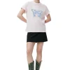 Best GANNI Lassiges Schmetterling-T-Shirt Light Lilac