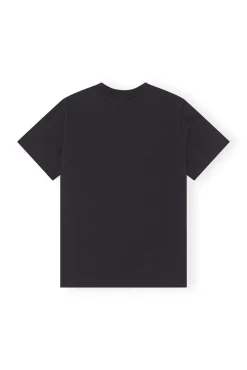 Shop GANNI Lassiges Smiley-T-Shirt Phantom