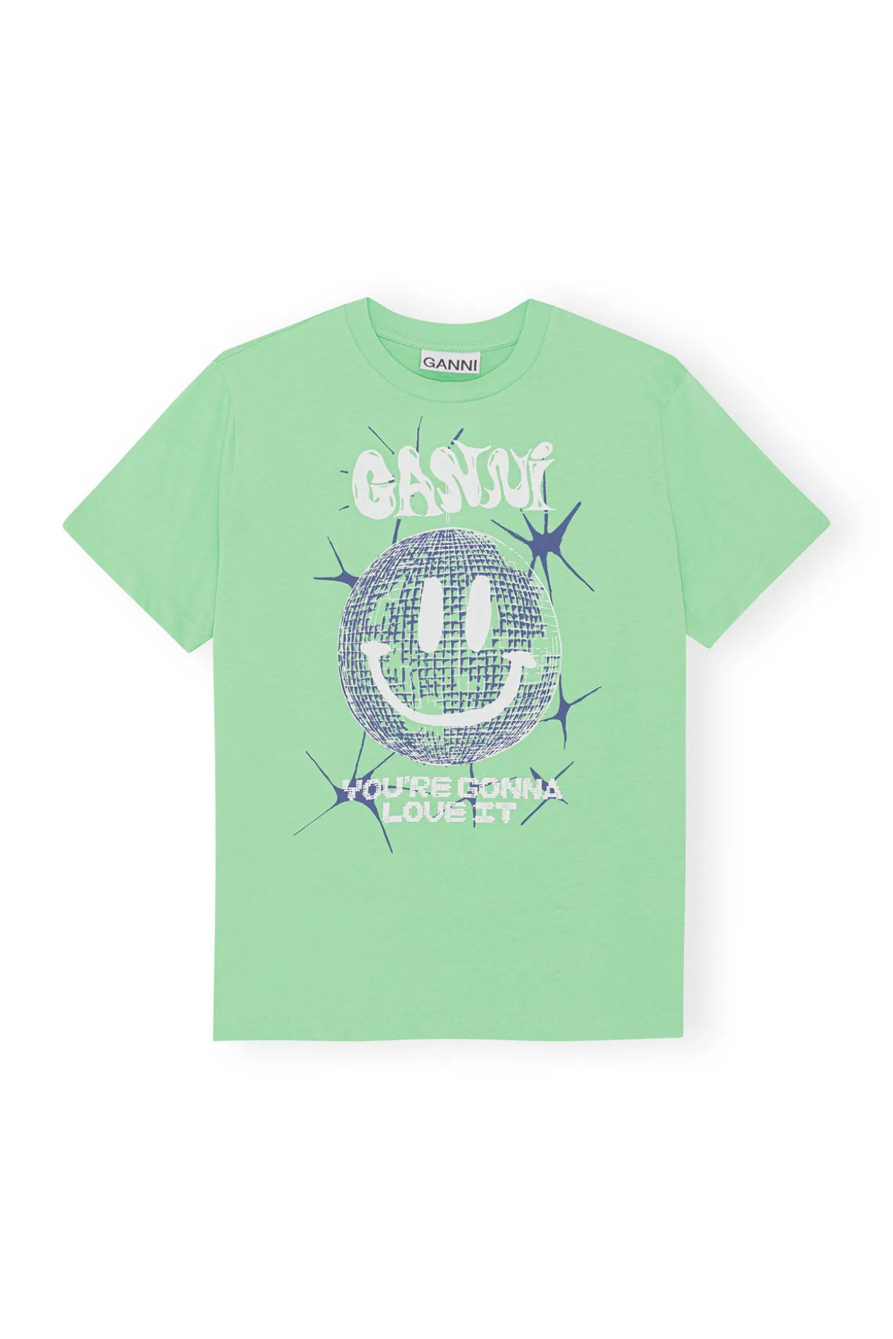 Discount GANNI Lassiges Smiley-T-Shirt Peapod
