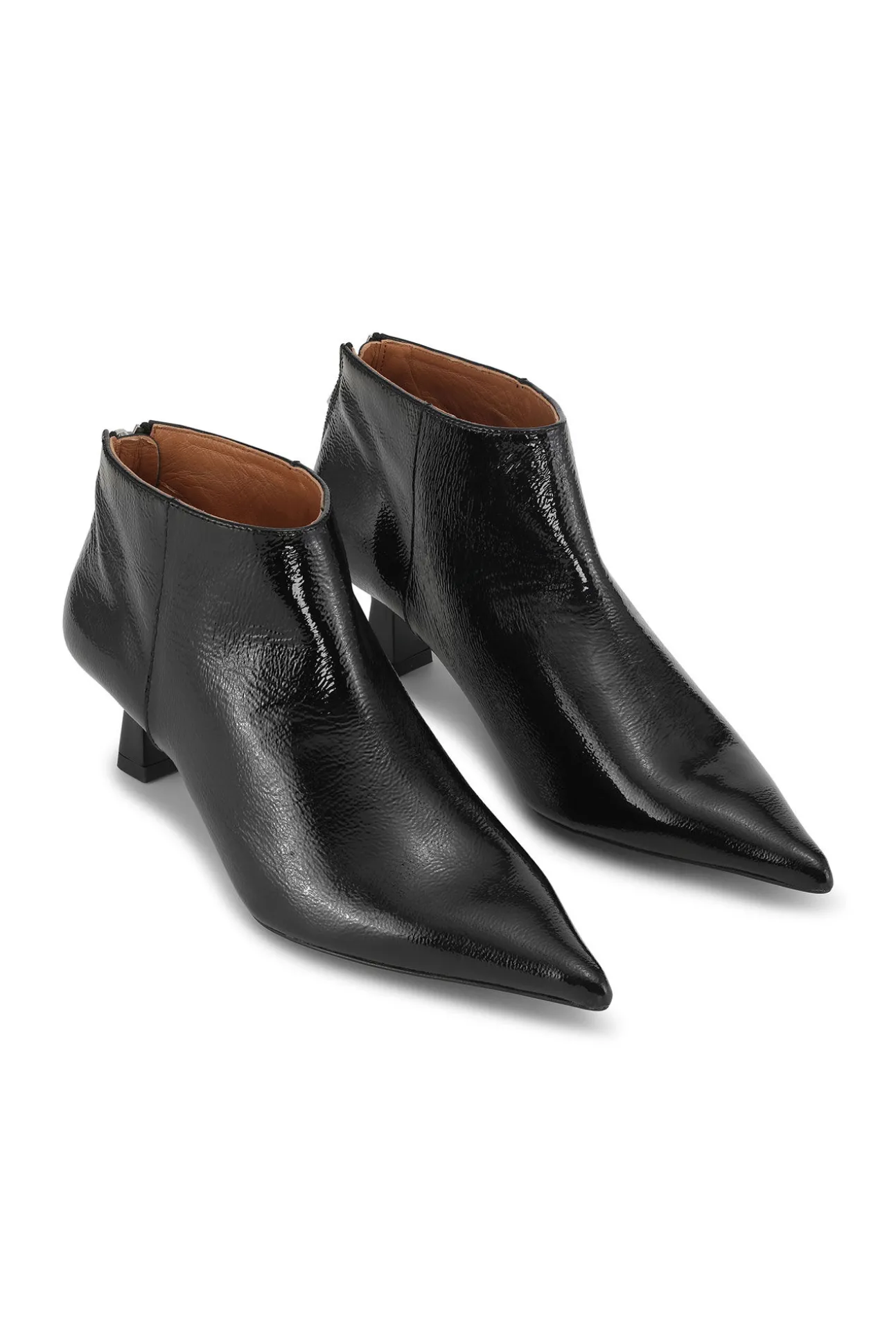 Best GANNI Leicht Spitze Crop-Stiefel Black
