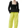 Best Sale GANNI Leichte Pocket-Slub-Hose Sulphur Spring