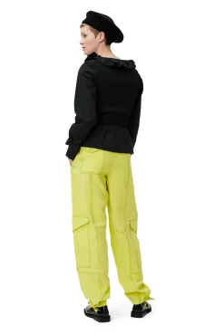 Best Sale GANNI Leichte Pocket-Slub-Hose Sulphur Spring