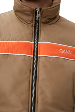 Hot GANNI Leichte, Wattierte Jacke Mit Colourblock Block Colour