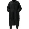 Cheap GANNI Leichter, Gepolsterter Mäntel Black