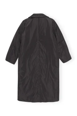 Cheap GANNI Leichter, Gepolsterter Mäntel Black