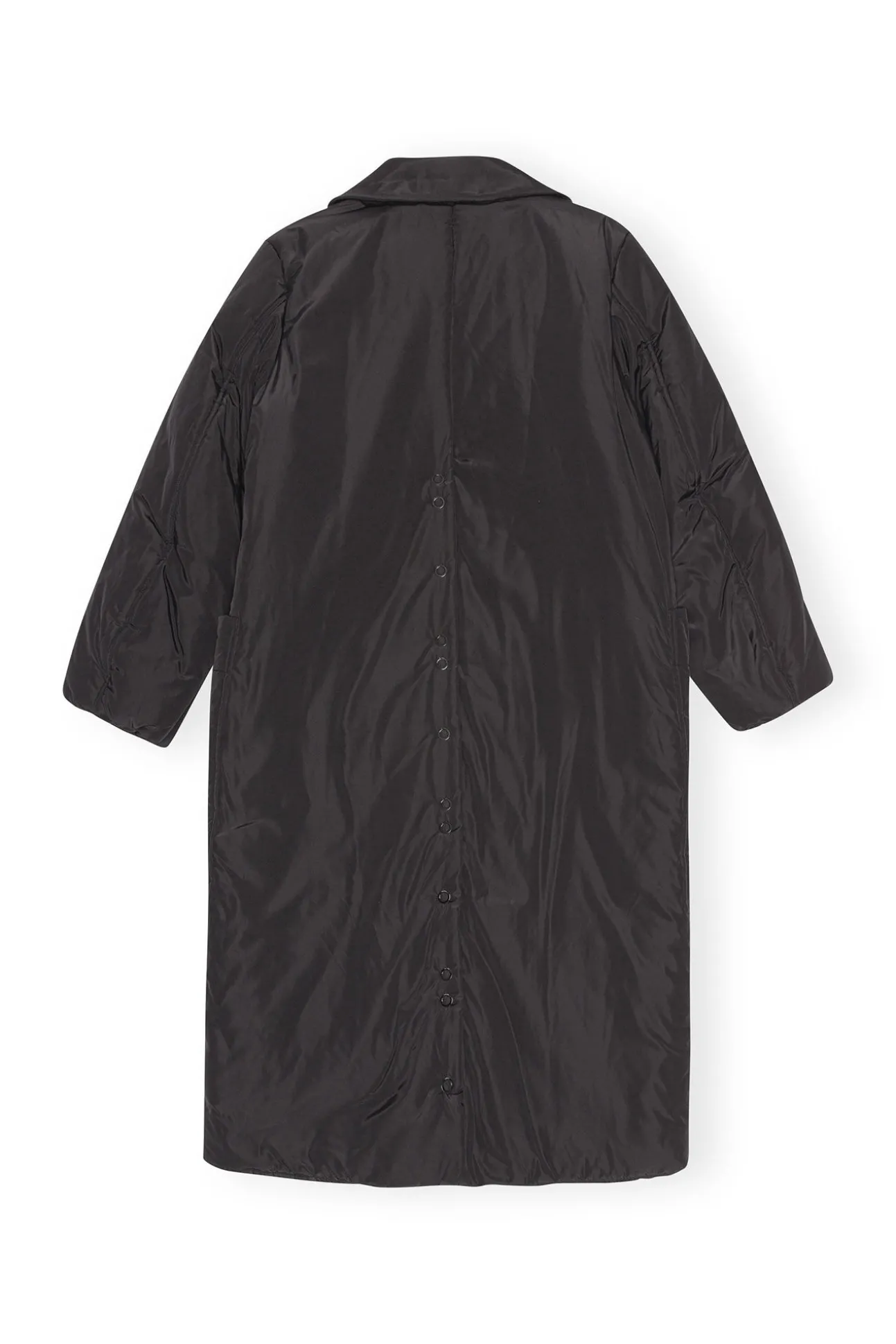 Cheap GANNI Leichter, Gepolsterter Mäntel Black