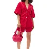 Store GANNI Leichter Glanzender Corduroy-Blazer Love Potion