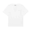 Best GANNI Leichtes Software T-Shirt Mit V-Ausschnitt White