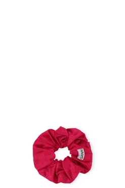 Sale GANNI Leichtes, Glanzendes Corduroy-Scrunchie Love Potion