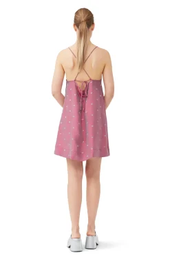 Hot GANNI Leichtes Mini-Tragerkleid Mit Jacquardriemen Love Potion