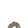 Outlet GANNI Leoparden-Scrunchie Aus Cotton Big Leopard Almond Milk