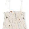 Shop GANNI Light Cotton Tieband Strap Top Egret