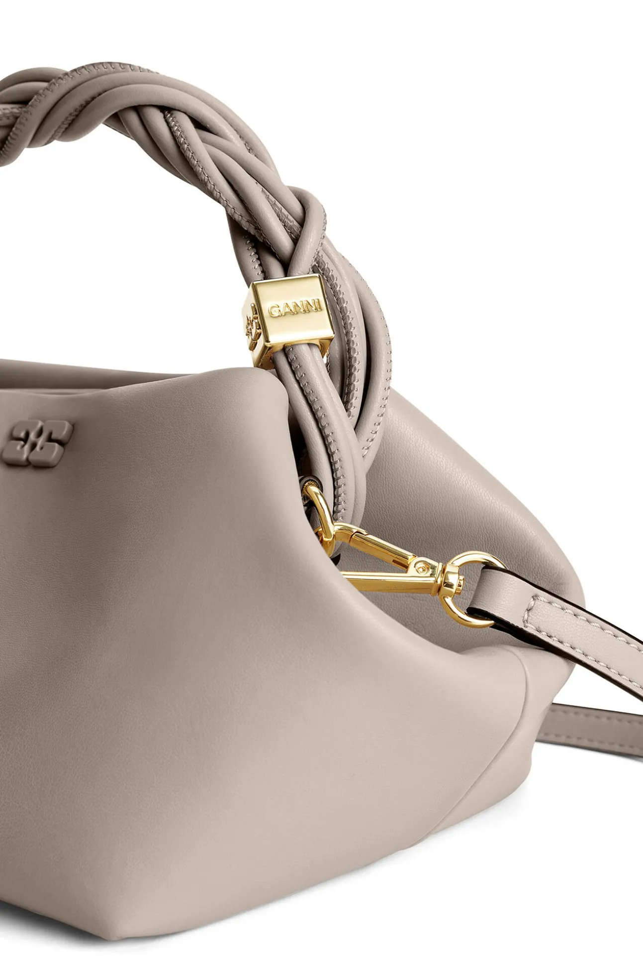 Hot GANNI Light Grey Bou Bag Oyster Gray
