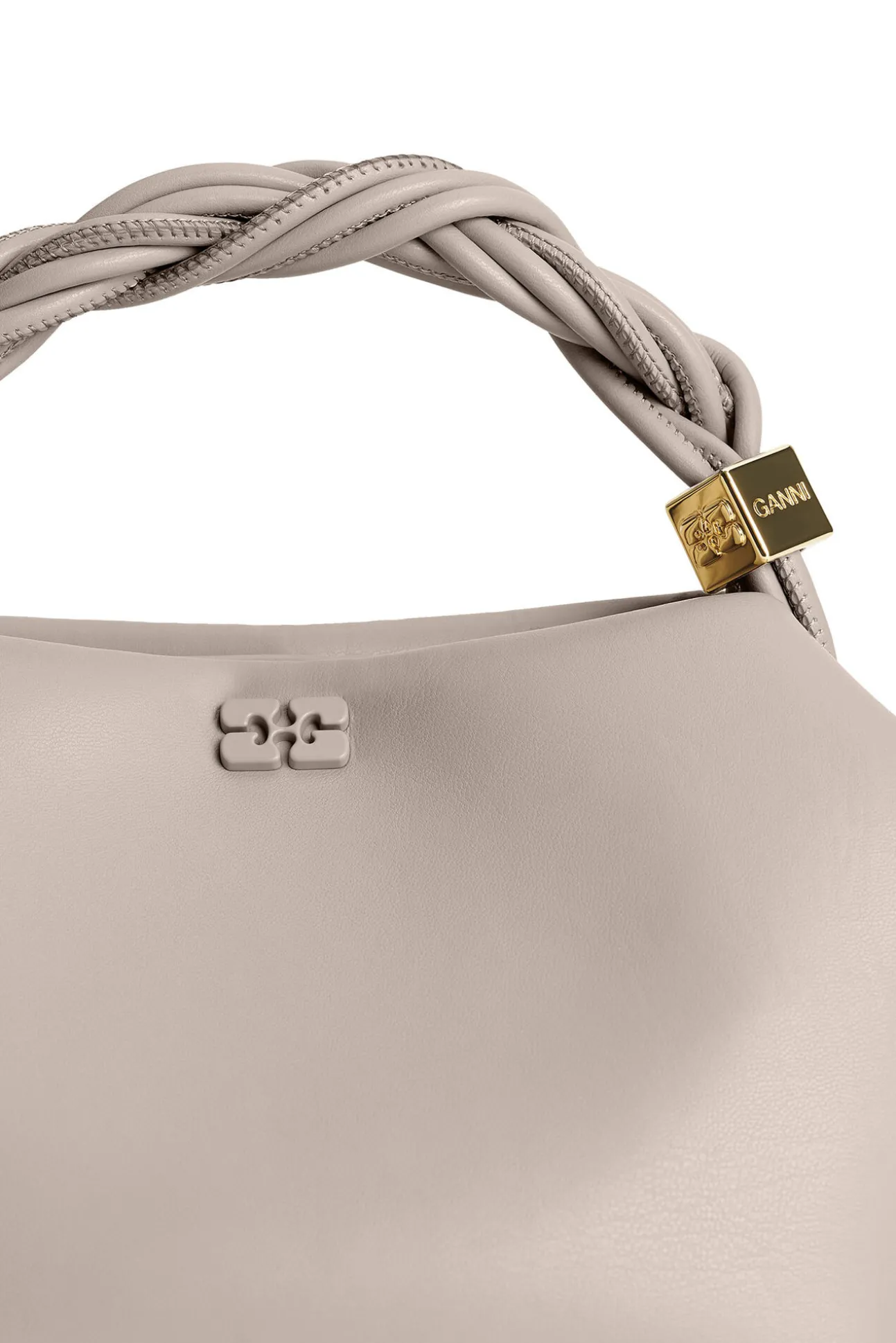 Hot GANNI Light Grey Bou Bag Oyster Gray