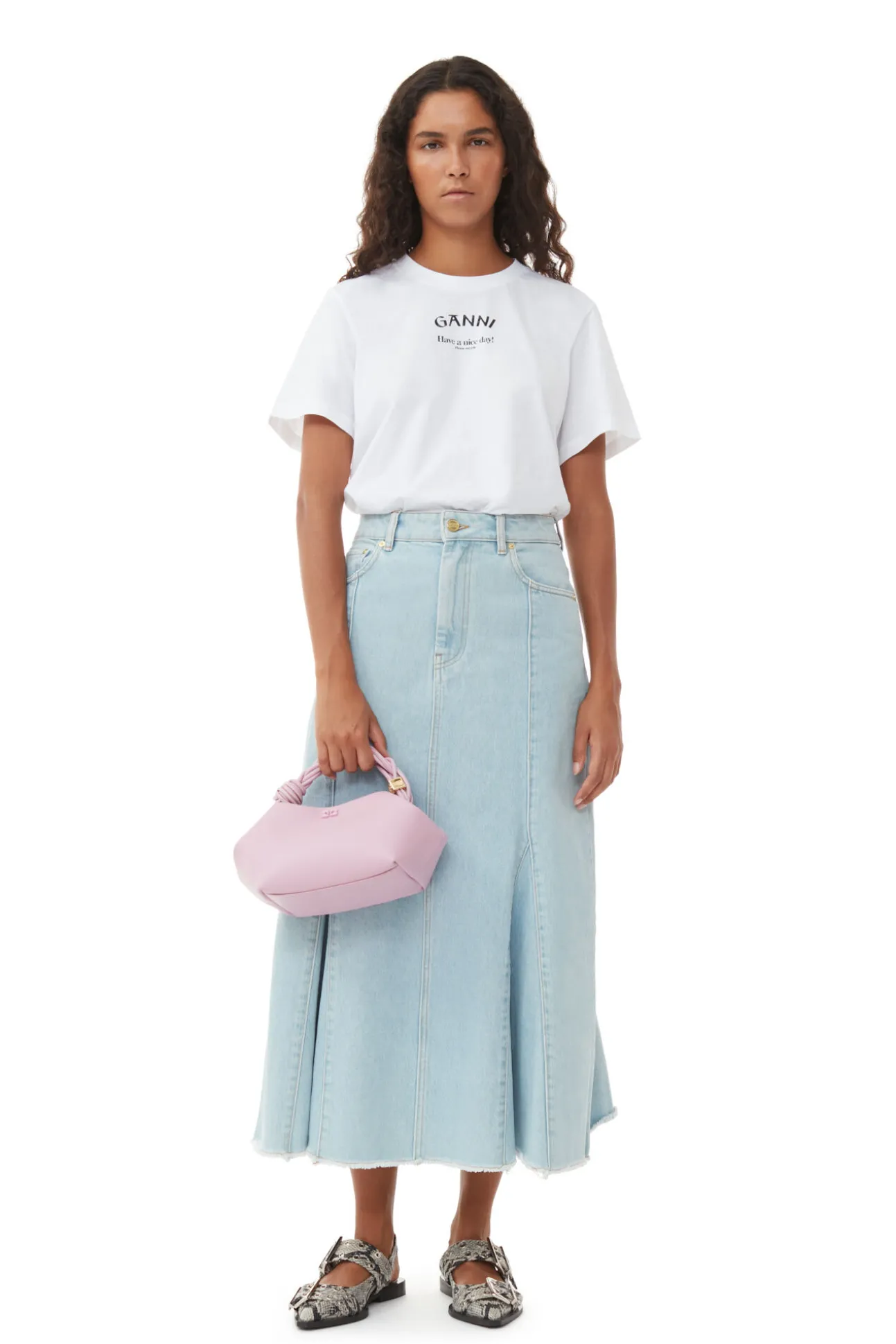 Store GANNI Light Pink Bou Bag Pink Nectar