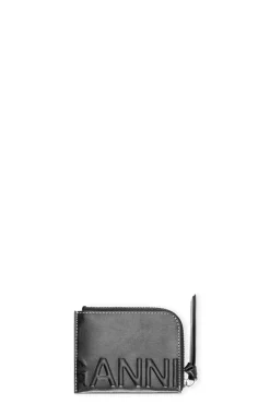 Online GANNI Logo-Kartenhalter Mit Reisverschluss Black