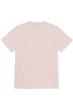 Hot GANNI „Love Club“-T-Shirt Light Lilac